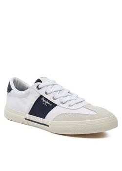 Pepe Jeans Sneakersy Kenton Strap M PMS31042 Biały ze sklepu MODIVO w kategorii Trampki męskie - zdjęcie 169416776