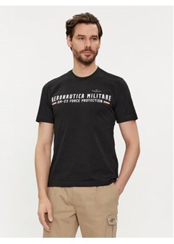 Aeronautica Militare T-Shirt 241TS1942J538 Czarny Regular Fit ze sklepu MODIVO w kategorii T-shirty męskie - zdjęcie 169416845