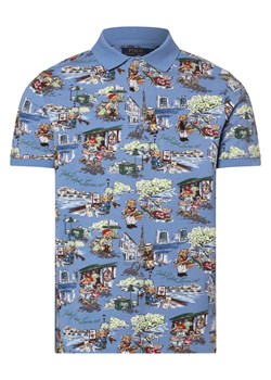 Polo Ralph Lauren Męska koszulka polo Mężczyźni Bawełna niebieski wzorzysty ze sklepu vangraaf w kategorii T-shirty męskie - zdjęcie 169417155