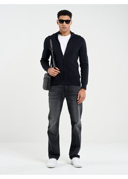 Sweter męski rozpinany czarny Forsat  906 ze sklepu Big Star w kategorii Swetry męskie - zdjęcie 169418205