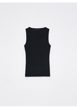 Mohito - Czarny top - czarny ze sklepu Mohito w kategorii Bluzki damskie - zdjęcie 169418375