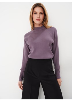 Mohito - Fioletowy sweter z ozdobnymi guzikami - fioletowy ze sklepu Mohito w kategorii Swetry damskie - zdjęcie 169418709