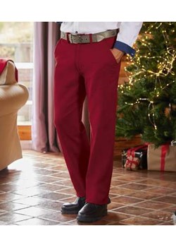 Bordowe spodnie chinosy ze sklepu Atlas For Men w kategorii Spodnie męskie - zdjęcie 169418829
