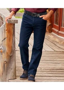 Ciemnoniebieskie jeansy ze stretchem Regular ze sklepu Atlas For Men w kategorii Jeansy męskie - zdjęcie 169418985