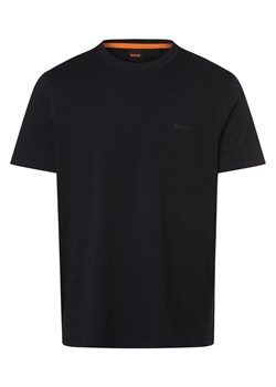 BOSS Orange T-shirt męski Mężczyźni Bawełna granatowy jednolity ze sklepu vangraaf w kategorii T-shirty męskie - zdjęcie 169421276