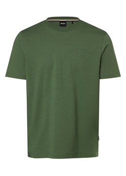BOSS T-shirt męski Mężczyźni Bawełna groszkowy jednolity ze sklepu vangraaf w kategorii T-shirty męskie - zdjęcie 169421277