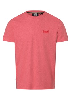 Superdry Koszulka męska Mężczyźni Bawełna wyrazisty róż jednolity ze sklepu vangraaf w kategorii T-shirty męskie - zdjęcie 169421286