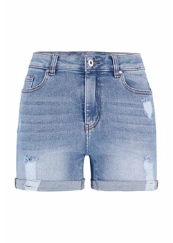 Szorty jeansowe z przetarciami, damskie, D-MALY ze sklepu Volcano.pl w kategorii Szorty - zdjęcie 169421819