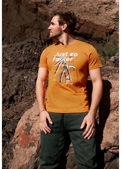 Męski t-shirt z nadrukiem rowerowym T-JUST ze sklepu Volcano.pl w kategorii T-shirty męskie - zdjęcie 169422405