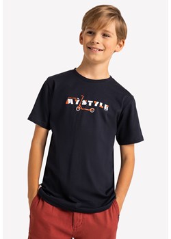 T-shirt chłopięcy z nadrukiem T-SCOOTER JUNIOR ze sklepu Volcano.pl w kategorii T-shirty chłopięce - zdjęcie 169422496