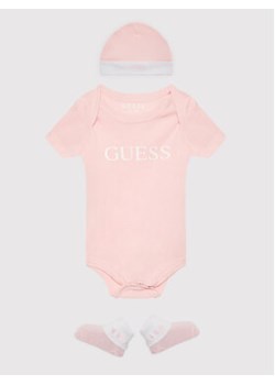 Guess Komplet dziecięcy H2GW06 KB6A0 Różowy Regular Fit ze sklepu MODIVO w kategorii Komplety niemowlęce - zdjęcie 169423479