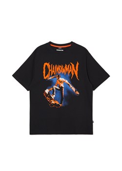 Cropp - Czarny t-shirt z nadrukiem Chainsaw Man - czarny ze sklepu Cropp w kategorii T-shirty męskie - zdjęcie 169424206