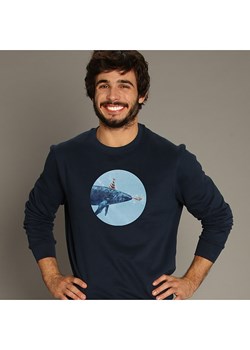 WOOOP Bluza &quot;Part whale&quot; w kolorze granatowym ze sklepu Limango Polska w kategorii Bluzy męskie - zdjęcie 169427557