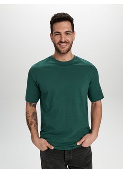 Sinsay - Koszulka loose fit - green spruce ze sklepu Sinsay w kategorii T-shirty męskie - zdjęcie 169430259
