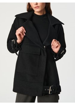 Sinsay - Kurtka z wełną - czarny ze sklepu Sinsay w kategorii Płaszcze damskie - zdjęcie 169430286
