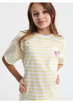 Sinsay - Koszulka z nadrukiem - biały ze sklepu Sinsay w kategorii Bluzki dziewczęce - zdjęcie 169430316