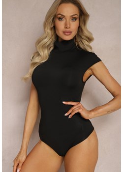 Czarne Body z Golfem bez Rękawów Averille ze sklepu Renee odzież w kategorii Bluzki damskie - zdjęcie 169431289
