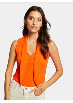 Morgan Bluzka 241-OLIA Pomarańczowy Slim Fit ze sklepu MODIVO w kategorii Bluzki damskie - zdjęcie 169438847