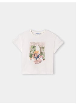 Mayoral T-Shirt 6008 Biały Regular Fit ze sklepu MODIVO w kategorii Bluzki dziewczęce - zdjęcie 169438908