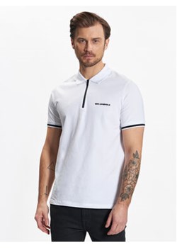 KARL LAGERFELD Polo 745422 532221 Biały Regular Fit ze sklepu MODIVO w kategorii T-shirty męskie - zdjęcie 169439146