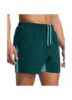 Męskie spodenki treningowe Under Armour Project Rock Ultimate 5" Short - zielone ze sklepu Sportstylestory.com w kategorii Spodenki męskie - zdjęcie 169439399