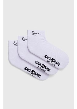 Karl Kani skarpetki 3-pack męskie kolor biały ze sklepu ANSWEAR.com w kategorii Skarpetki męskie - zdjęcie 169442968