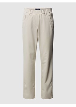Spodnie materiałowe z prostą nogawką i kieszeniami zapinanymi na zamek błyskawiczny model ‘Zene’ ze sklepu Peek&Cloppenburg  w kategorii Spodnie damskie - zdjęcie 169443446