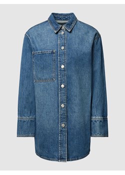 Bluzka jeansowa z kieszenią na piersi ze sklepu Peek&Cloppenburg  w kategorii Koszule damskie - zdjęcie 169443606
