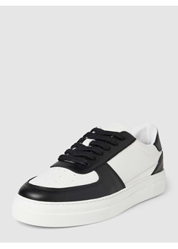Sneakersy skórzane w jednolitym kolorze model ‘HARALD’ ze sklepu Peek&Cloppenburg  w kategorii Buty sportowe męskie - zdjęcie 169443608