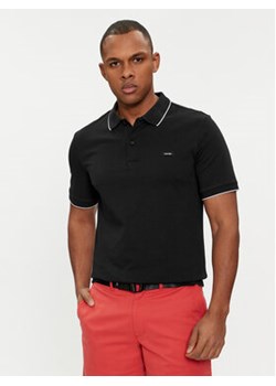 Calvin Klein Polo K10K112751 Czarny Regular Fit ze sklepu MODIVO w kategorii T-shirty męskie - zdjęcie 169450236