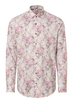 Olymp Level Five Koszula męska Mężczyźni Slim Fit Bawełna różowy wzorzysty ze sklepu vangraaf w kategorii Koszule męskie - zdjęcie 169450857
