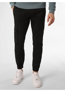Calvin Klein Jeans Spodnie Mężczyźni Bawełna czarny jednolity ze sklepu vangraaf w kategorii Spodnie męskie - zdjęcie 169450866