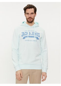 Jack&Jones Bluza Logo 12233597 Niebieski Standard Fit ze sklepu MODIVO w kategorii Bluzy męskie - zdjęcie 169452878