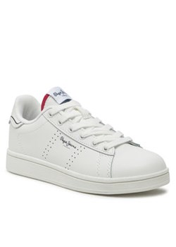 Pepe Jeans Sneakersy Player Basic B PBS00001 Biały ze sklepu MODIVO w kategorii Buty sportowe dziecięce - zdjęcie 169452909