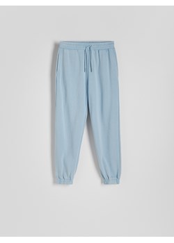 Reserved - Spodnie dresowe z efektem acid wash - jasnoniebieski ze sklepu Reserved w kategorii Spodnie damskie - zdjęcie 169453969