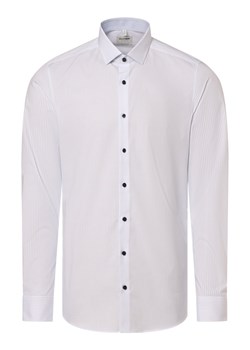 Olymp Level Five Koszula męska Mężczyźni Slim Fit Bawełna jasnoniebieski w paski ze sklepu vangraaf w kategorii Koszule męskie - zdjęcie 169454567