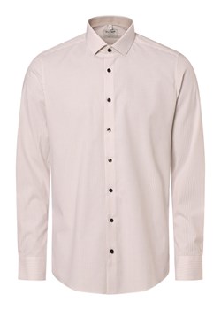 Olymp Level Five Koszula męska Mężczyźni Slim Fit Bawełna beżowy w paski ze sklepu vangraaf w kategorii Koszule męskie - zdjęcie 169454568