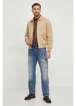 Pepe Jeans kurtka bawełniana VACHEL kolor beżowy przejściowa PM402873 ze sklepu ANSWEAR.com w kategorii Kurtki męskie - zdjęcie 169454669