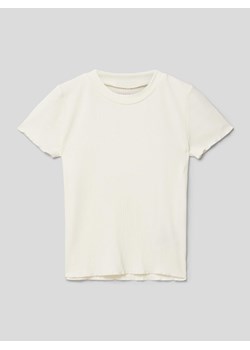 T-shirt z drobnym prążkowaniem ze sklepu Peek&Cloppenburg  w kategorii Bluzki dziewczęce - zdjęcie 169458759