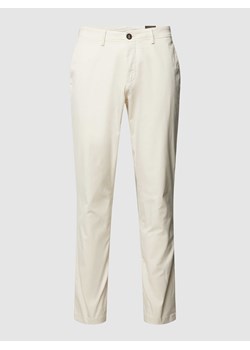 Chinosy o kroju slim fit z kieszeniami z tyłu model ‘SUBWAY’ ze sklepu Peek&Cloppenburg  w kategorii Spodnie męskie - zdjęcie 169458769