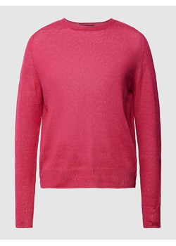 Sweter z dzianiny z czystego lnu model ‘ATZECO’ ze sklepu Peek&Cloppenburg  w kategorii Swetry damskie - zdjęcie 169459106