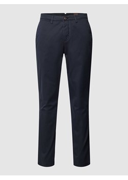 Chinosy o kroju slim fit z kieszeniami z tyłu model ‘SUBWAY’ ze sklepu Peek&Cloppenburg  w kategorii Spodnie męskie - zdjęcie 169459287