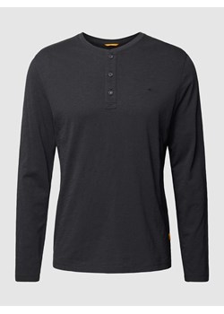 Bluzka z długim rękawem i krótką listwą guzikową ze sklepu Peek&Cloppenburg  w kategorii T-shirty męskie - zdjęcie 169459307