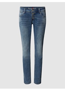 Jeansy o kroju slim fit z 5 kieszeniami model ‘Malibu’ ze sklepu Peek&Cloppenburg  w kategorii Jeansy damskie - zdjęcie 169459308