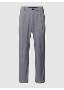 Spodnie materiałowe z wpuszczanymi kieszeniami w stylu francuskim model ‘LEAD’ ze sklepu Peek&Cloppenburg  w kategorii Spodnie męskie - zdjęcie 169459325