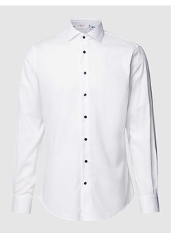 Koszula biznesowa o kroju slim fit z kołnierzykiem typu cutaway model ‘CUTAWAY’ ze sklepu Peek&Cloppenburg  w kategorii Koszule męskie - zdjęcie 169459449