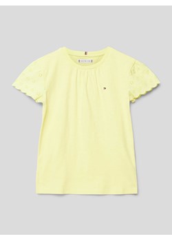 T-shirt z haftem angielskim model ‘BRODERIE ANGLAISE’ ze sklepu Peek&Cloppenburg  w kategorii Bluzki dziewczęce - zdjęcie 169459768