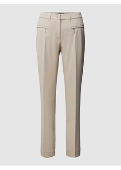 Spodnie materiałowe z kieszeniami zapinanymi na zamek błyskawiczny model ‘ZENE’ ze sklepu Peek&Cloppenburg  w kategorii Spodnie damskie - zdjęcie 169459836