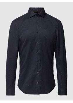 Koszula biznesowa o kroju super slim fit ze wzorem na całej powierzchni ze sklepu Peek&Cloppenburg  w kategorii Koszule męskie - zdjęcie 169460108