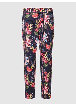 Spodnie materiałowe o kroju slim fit z kwiatowym wzorem ze sklepu Peek&Cloppenburg  w kategorii Spodnie damskie - zdjęcie 169460327